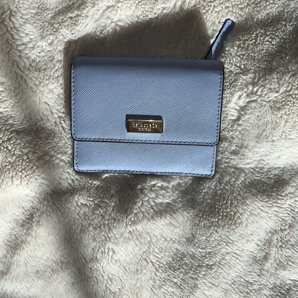 Kate Spade light/periwinkle blue small wallet